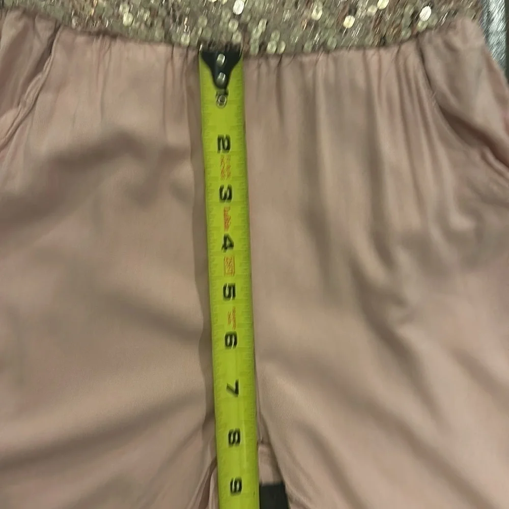 H&M Girls Pink Rose Gold Sequin Jumpsuit Size 2-3Y